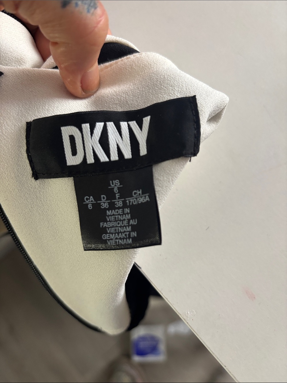 NWT..DKNY Cream and Black Blazer Jacket